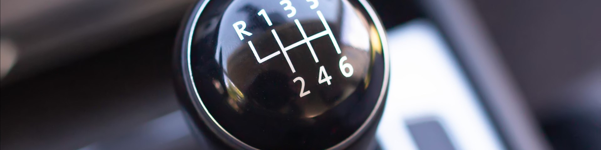 Close up of vehicle gearstick